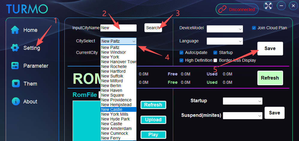 How to enter weather for my location?-讨论论坛-3.5Inch-TURMO