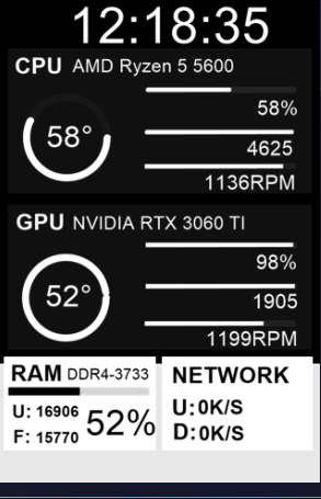 Simple monochrome theme for 3.5 inchs-TURMO